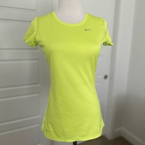 Nike Neon Dry Fit Short Sleeve Athletic Top Size Small